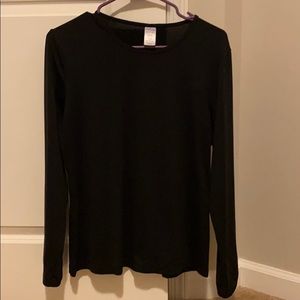 Black long sleeve top
